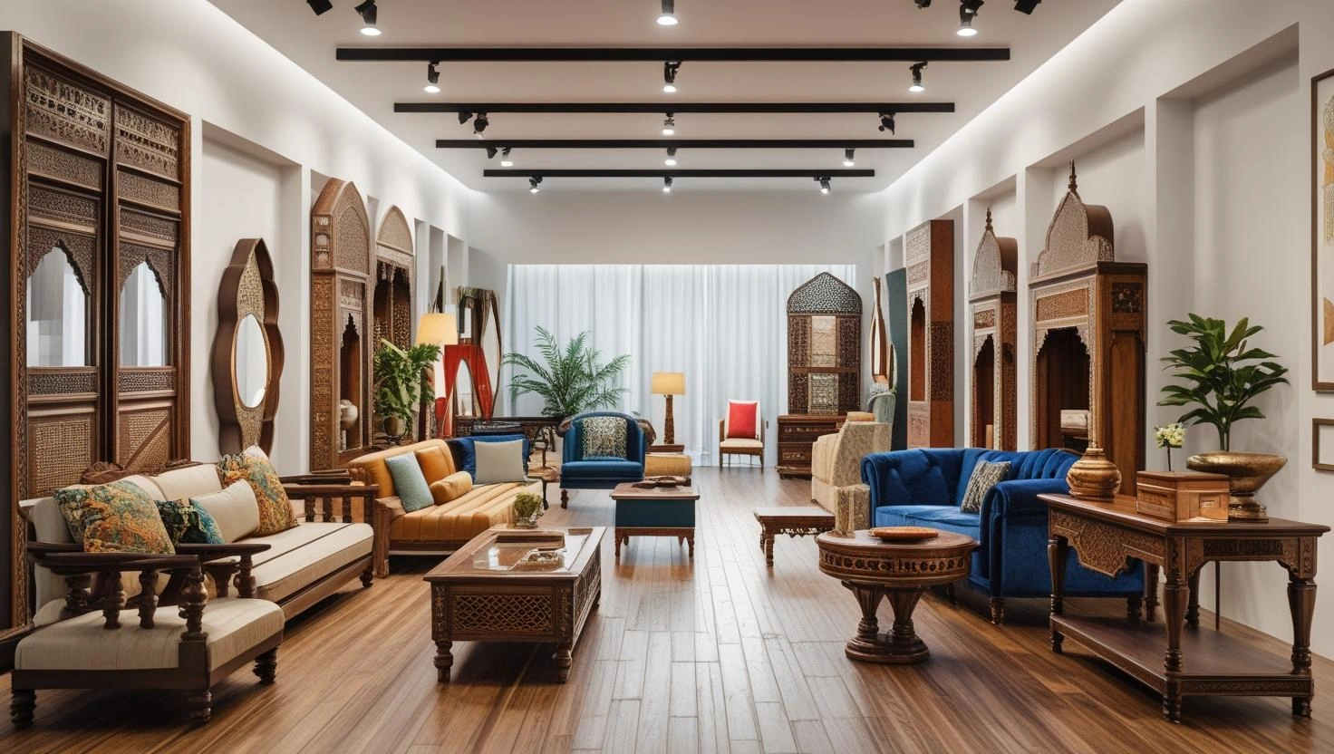 Pakistani showroom where finished desi