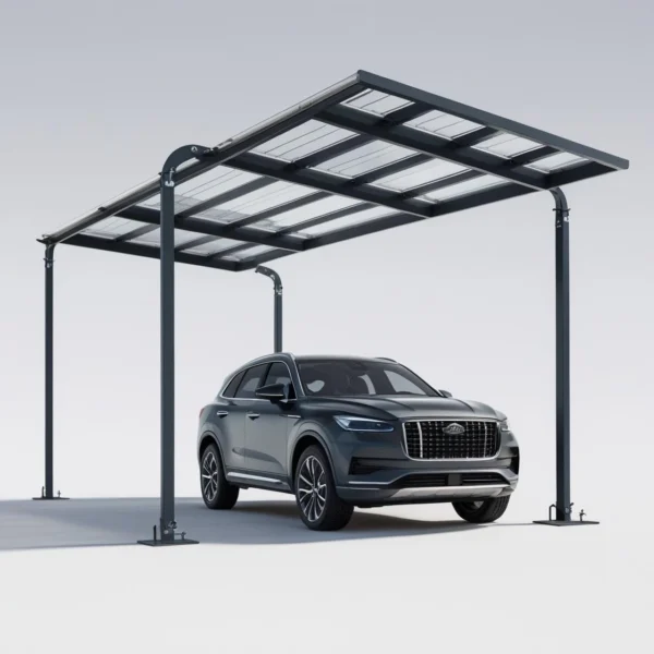 Cantilever Car Parking Shade - Heavy-Duty Galvanized Steel