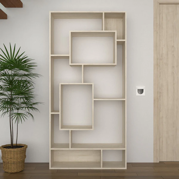 WhatsApp_Image_2025-03-03_at_15.43.14_1 White Bevel Edge Floor Bookshelf - Image 2
