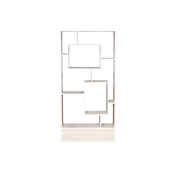 resized_sdfhrth_b8a90bf5-dfec-4caf-8afd-a25259456ea2 White Bevel Edge Floor Bookshelf - Image 4